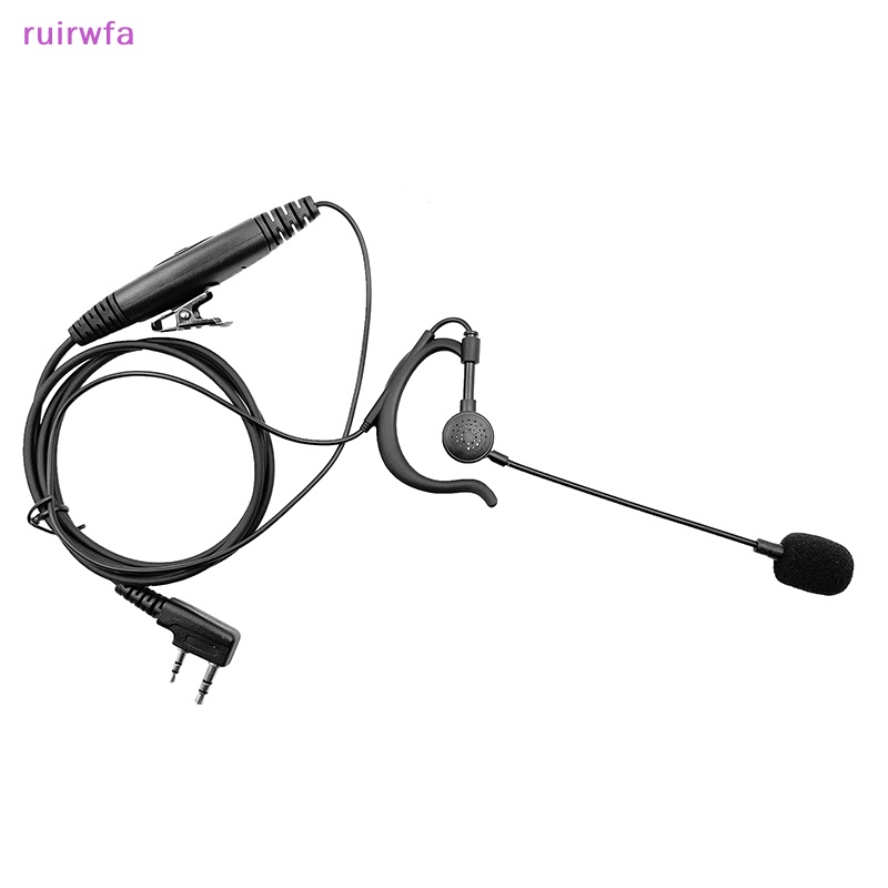 Tai Nghe ruirwfa 2 pin Kèm Micro Hai Chiều Cho Bộ Đàm baofeng 888s walkie Mới