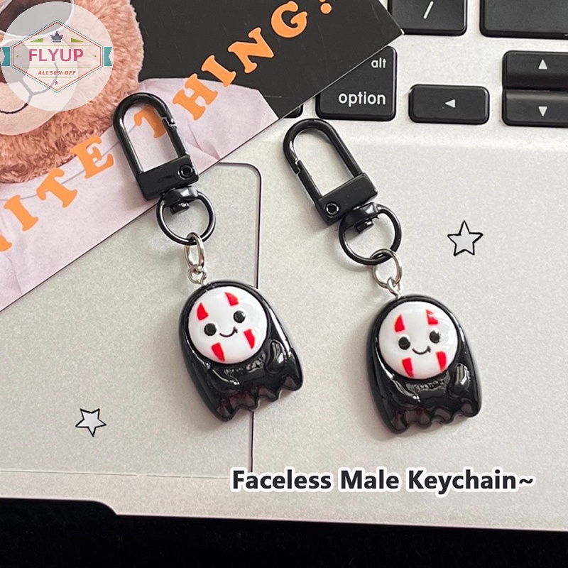 Flyup Mặt Dây Chuyền resin Hình Vô Diện Hoạt Hình Dễ Thương Vui Nhộn Trang Trí Móc Khóa / Ba Lô / Xe Hơi vn