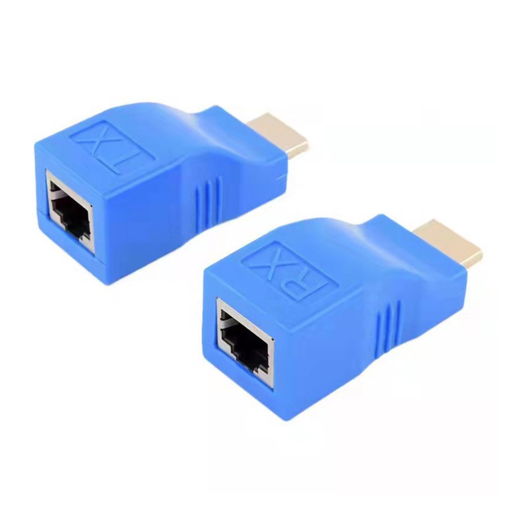 Mengqi HDMI Extender HDMI To RJ45 Over Cat 5e/6 Network LAN Ethernet Adapter 4K 1080P