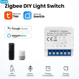 Zigbee on-off 1/2/3/4 đôi-công tắc điều khiển mini module điều khiển từ xa graffiti thông minh ngắt mạch điện cyn
