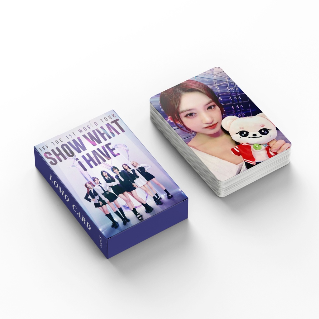 Set 55 Tấm Thẻ In Hình Các Thành Viên Nhóm Nhạc kpop i have card wonyoung rei liz