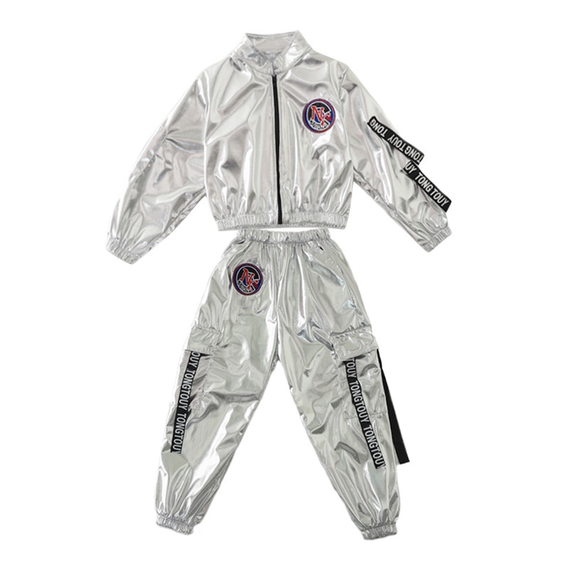 Bộ Đồ Đính Kim Sa Phong Cách hiphop Đường Phố Cho Bé Gái