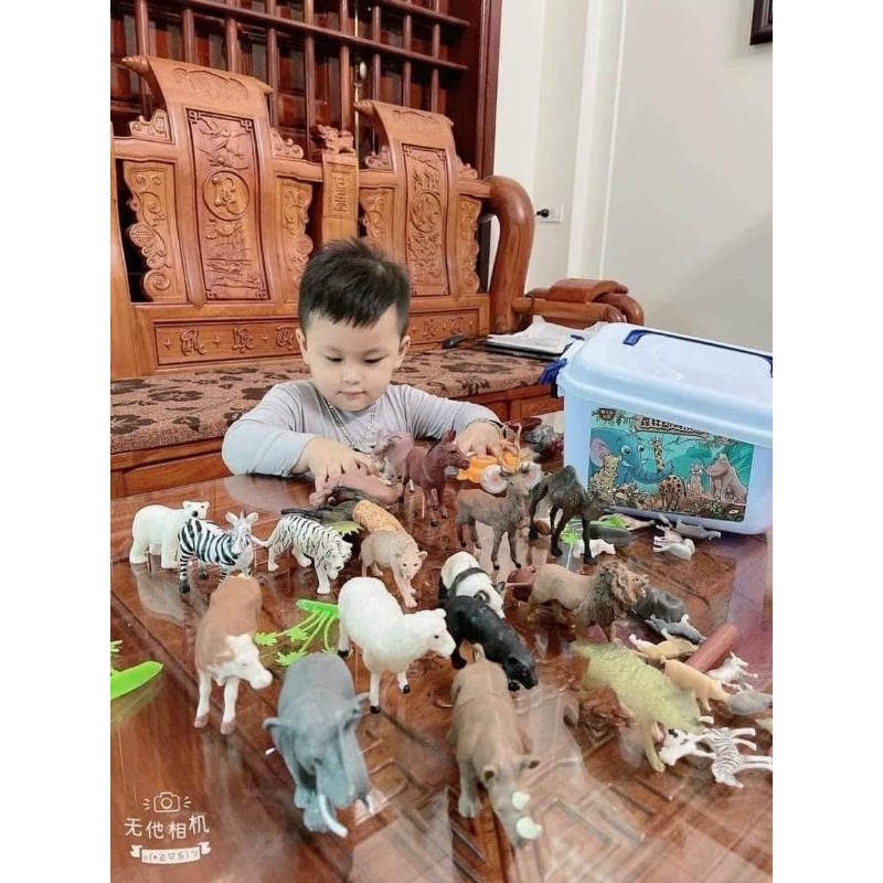 Bộ Động Vật 58 Chi Tiết Cho Bé Đồ Chơi Mô Hình Động Vật