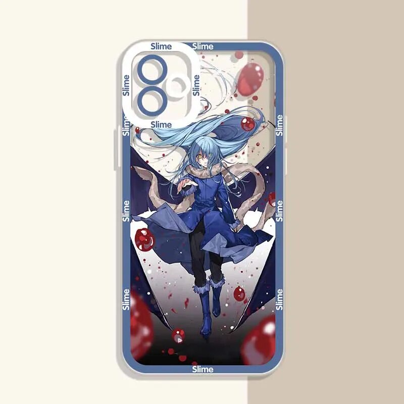 Ốp lưng iphone cạnh vuông Rimuru Tempest anime manga Demon Slime 8plus/x/xs/11/12/pro/max/plus/promax