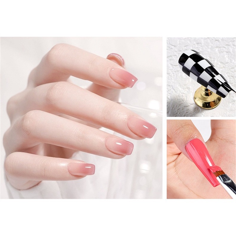 MONJA Gel Sơn Móng Tay Bọt Biển Pat Gradient Tranh Gel Hàng Mới Về Bột Blusher   Kế Móng Tay Ngâm Tắt UV LED Gel Móng Tay 1 Cái * KÍNH