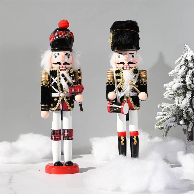 Aasleaty nutcracker Mô Hình Lính nutcracker Bằng Gỗ Thông Truyền Thống 30Cm Trang Trí Giáng Sinh