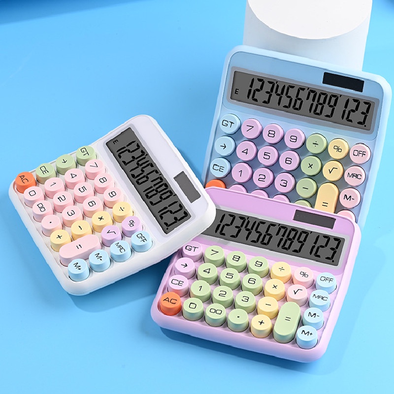 Máy Tính Năng Lượng Mặt Trời 12 Chữ Số Với Màn Hình Lớn Cho Trường Học & Văn Phòng