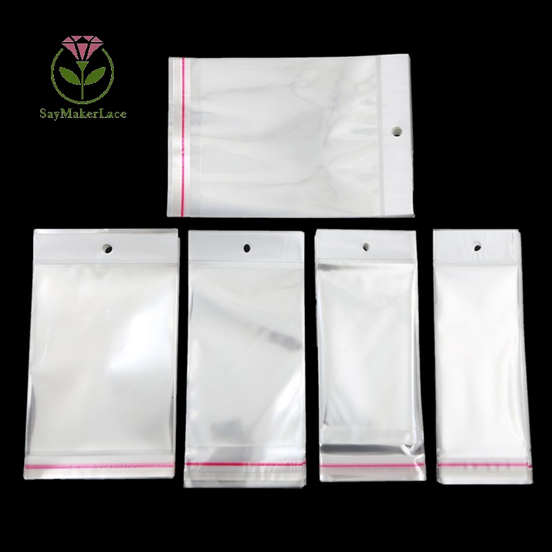 Set 100 Túi Nhựa Nhỏ Trong Suốt Đựng Trang Sức Tiện Dụng