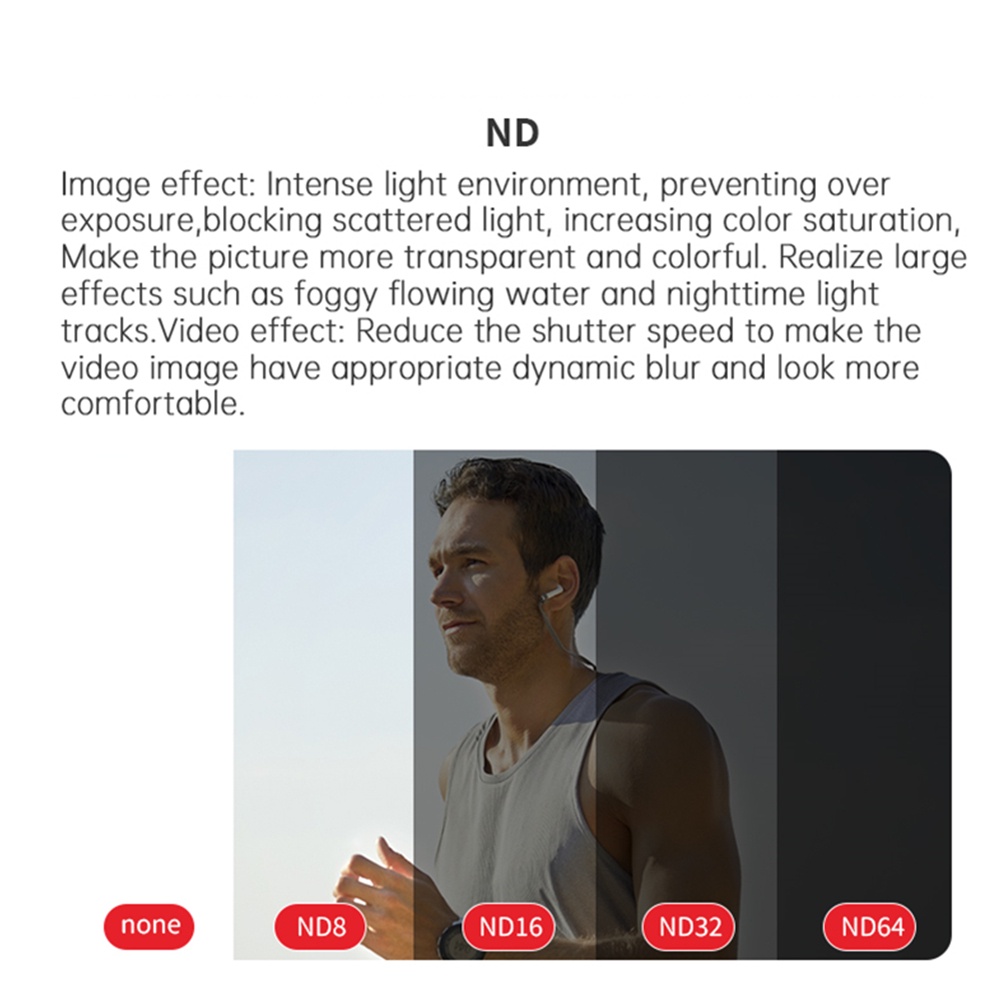 Kính Lọc Bỏ Túi 3 nd 8 16 32 64 nd256 nd1000 nd8pl 16pl Cho dji osmo pocket 3