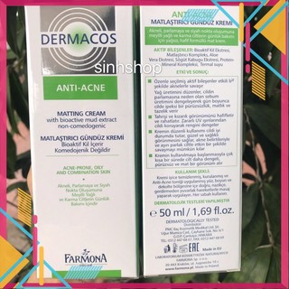 Kem bôi kiềm dầu dermacos 50ml