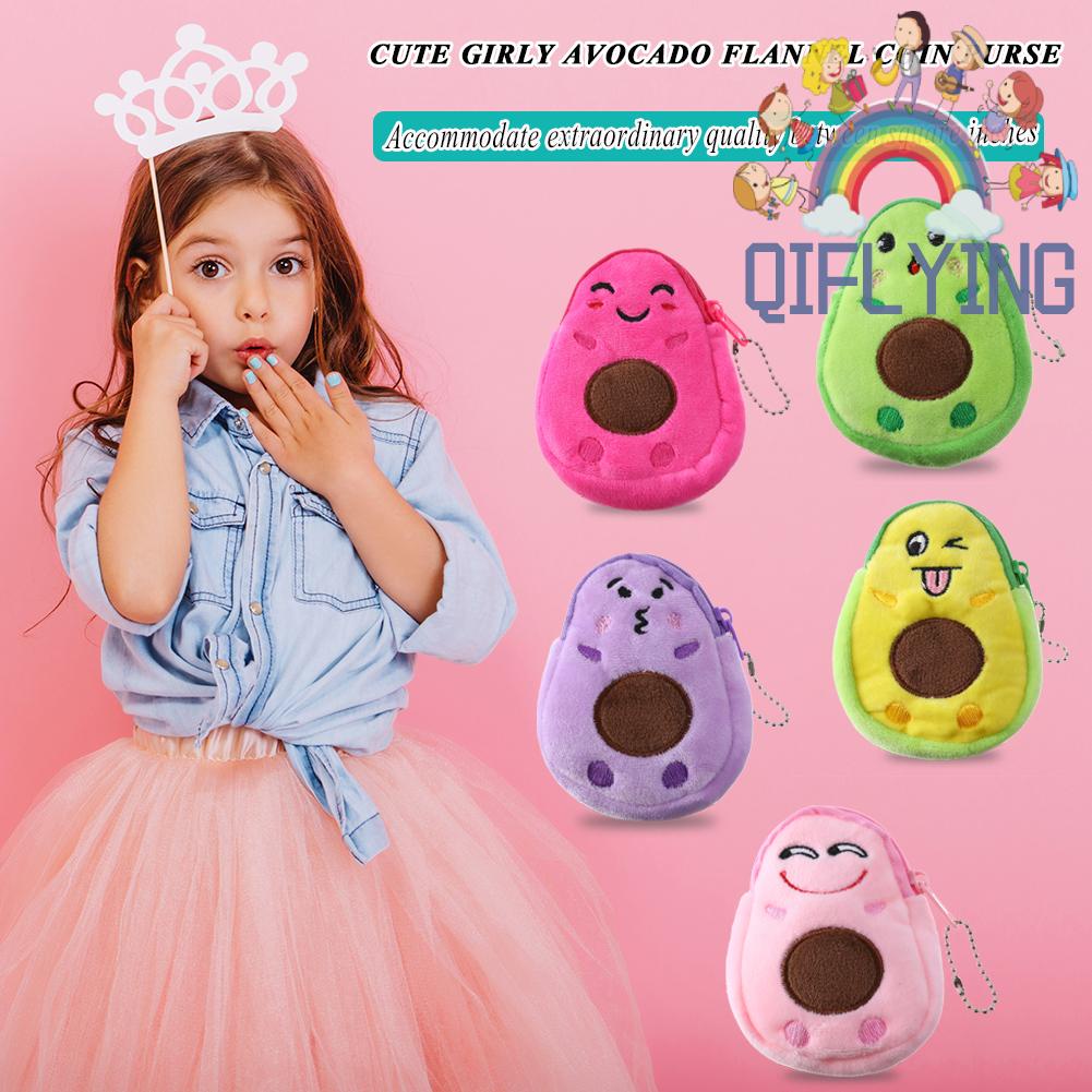 Ví Nhỏ Đựng Tiền Xu Hình Trái Bơ Thời Trang Cho Nữ