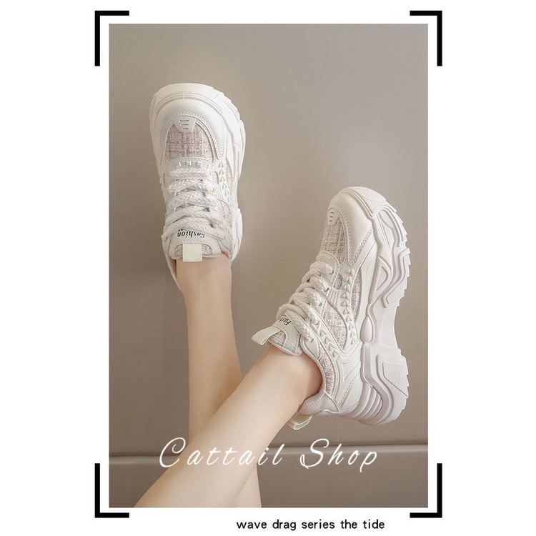Cattail giày thể thao nữ giày sneaker nữ Thoáng Khí 2023 hot trend  Tiện lợi Đa năng Phóng khoáng Sang trọng FYD23A13S2 44Z231101