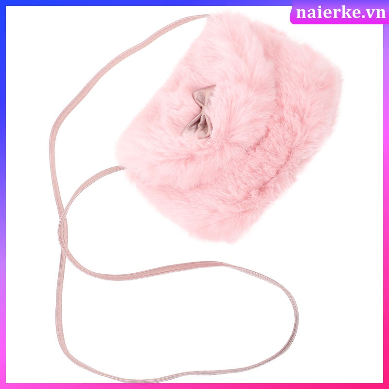 Túi Đeo Chéo Vai Bằng Lông Dễ Thương Dành Cho Nữ