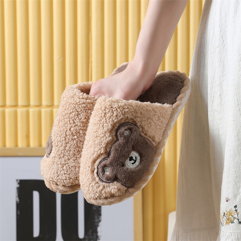 🐾Dép cotton Hình Hoạt Hình Dễ Thương Cho Nam Nữ