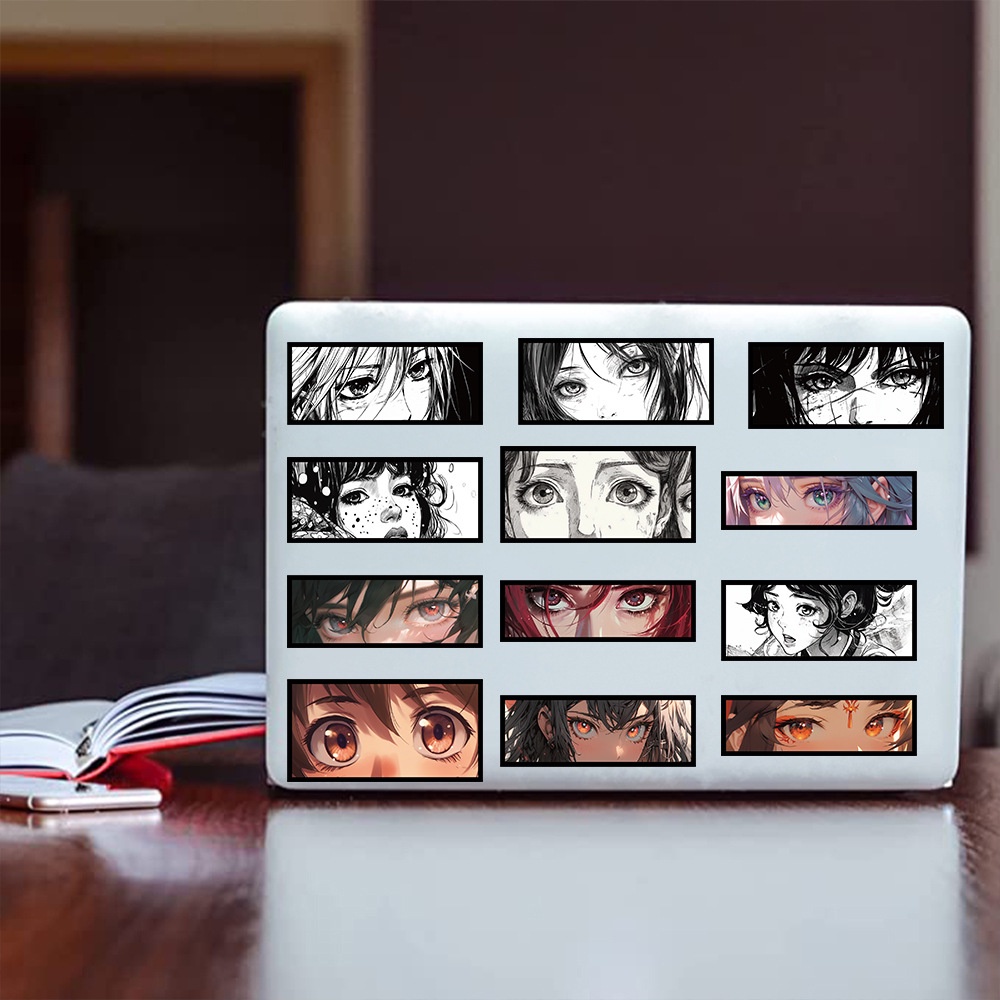 Bộ 50 Miếng Dán Chống Thấm Nước Họa Tiết Hoạt Hình graffiti Trang Trí Mũ Bảo Hiểm / Bút Chì