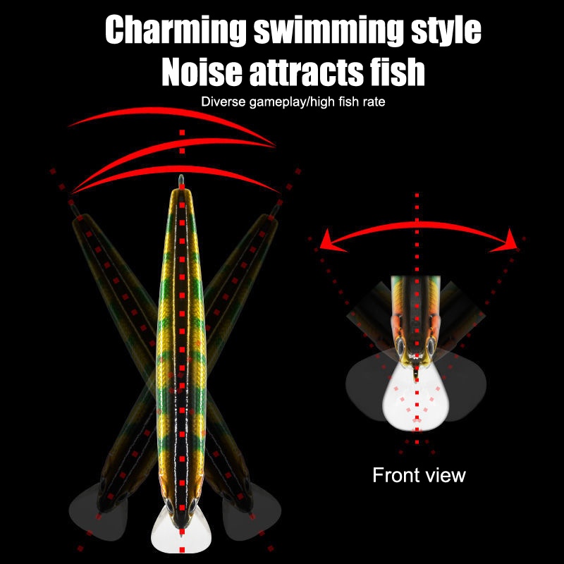 Bighsm Mồi Câu Cá Giả luya Màu Bạc Chuyên Dụng skk