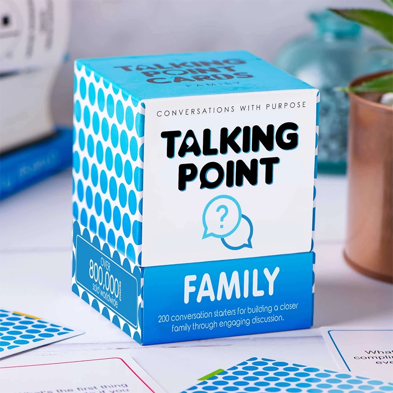 200 Family Conversation Cards - Put Down The Phones & Connect with Your Family - Get to Know Each Other Better with Meaningful Talk