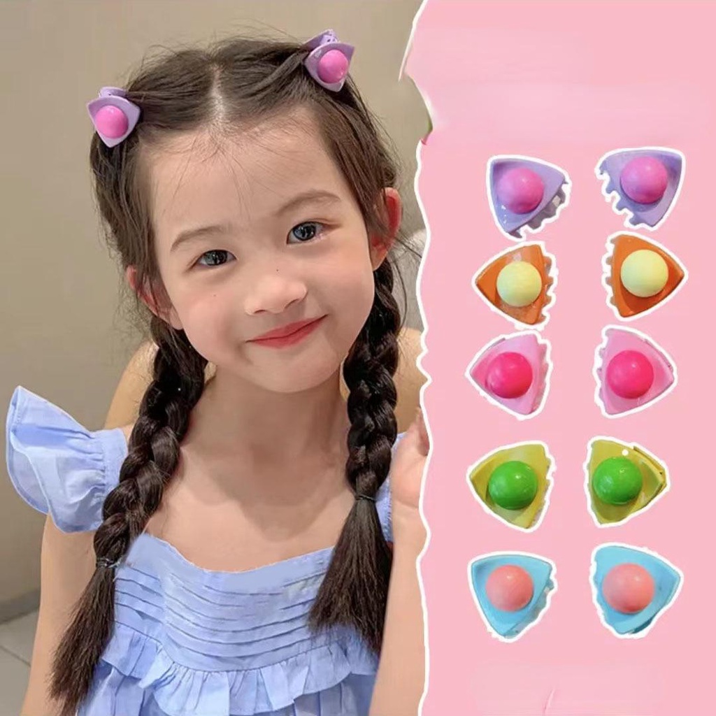 Mới Kẹp Tóc Hình Tai Mèo Dễ Thương Cho Bé Gái