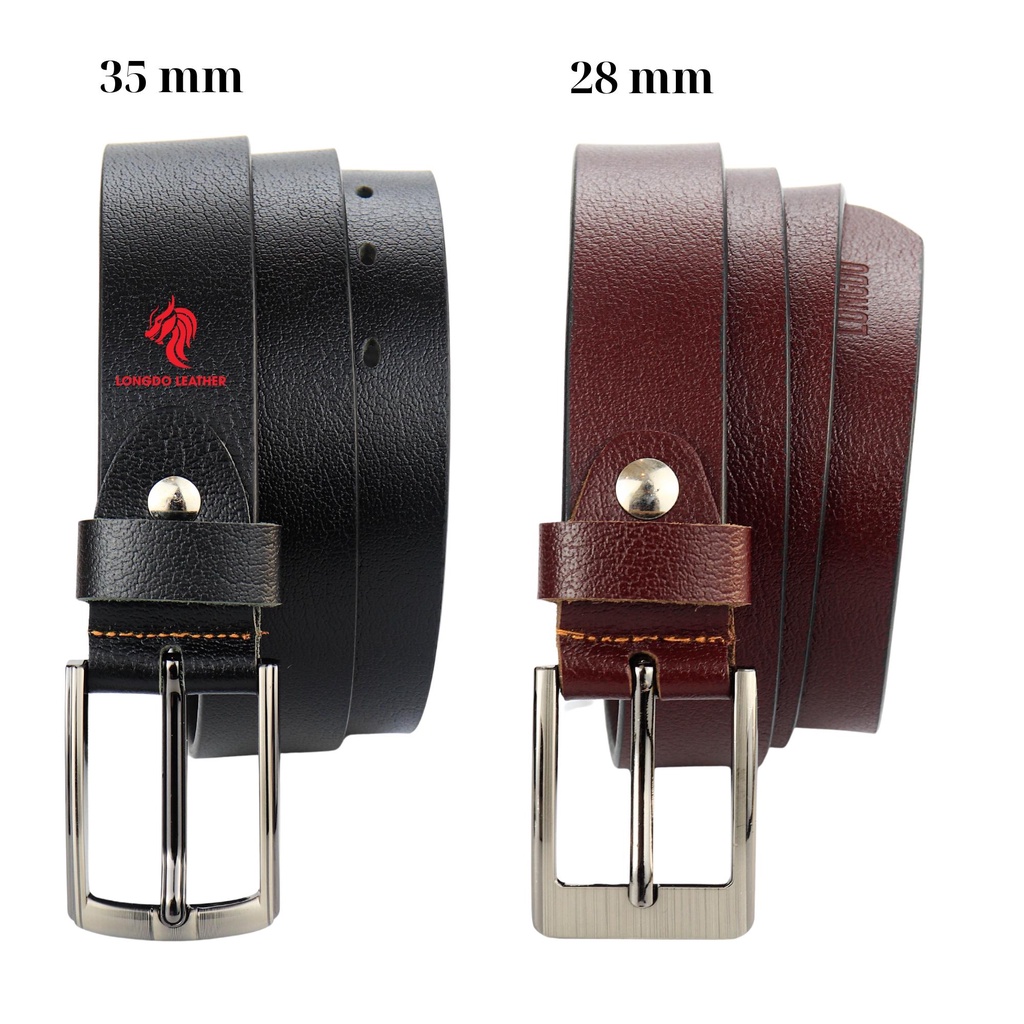 Thắt lưng da trâu bản 2.8cm và 3.5cm thương hiệu Longdo Leather - TL03