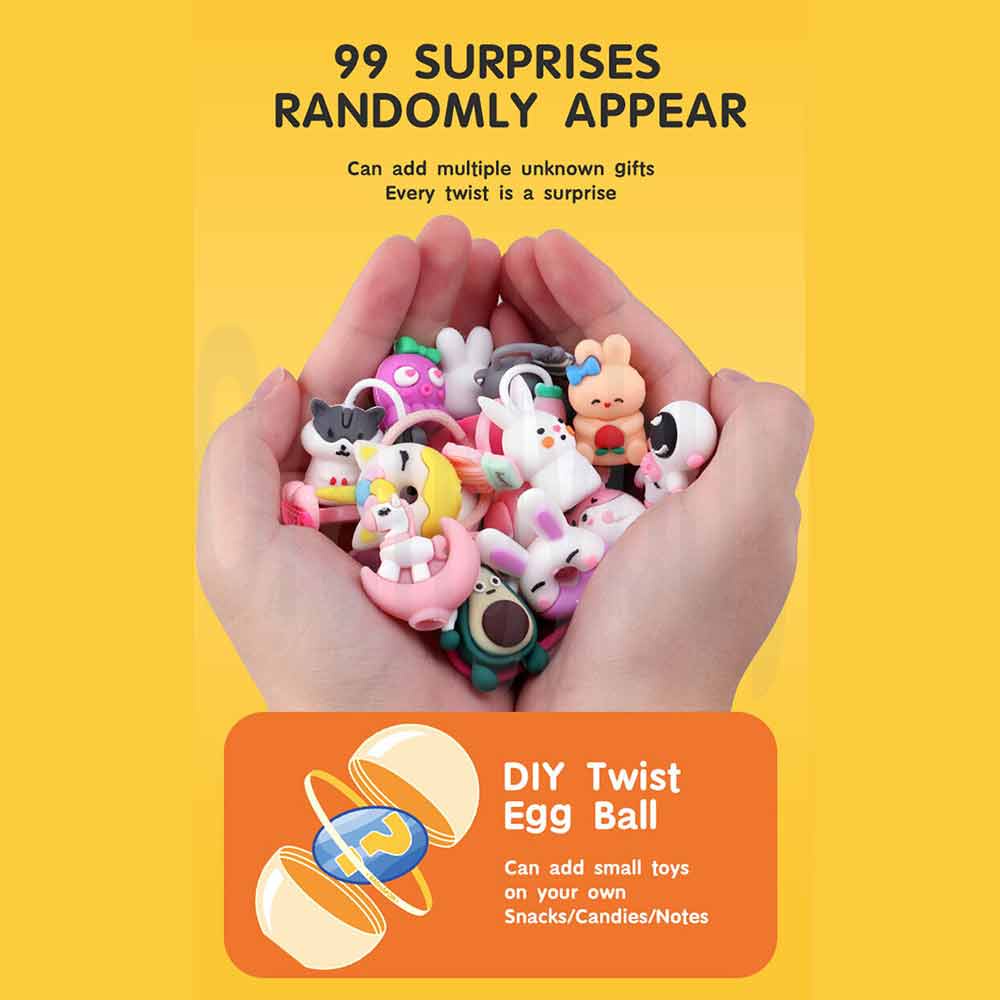 Mini Egg Twisting Doll Gashapon Machine Children Game Capsule Toys Claw Catch Toy Children Early Education Learning Game