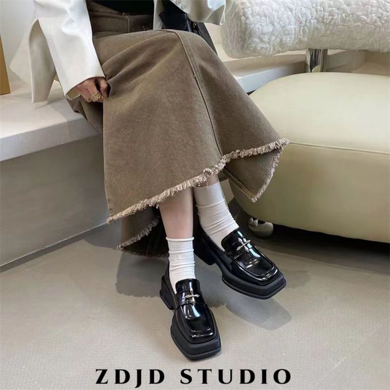 ZDJD giày búp bê nữ đế cao lolita giày Mary Jane Đế da mềm đế thời dép Thoải Mái Xinh Xắn  Phóng khoáng Tiện dụng Linh hoạt Đa màu sắc FLF23B0FI0 45Z231109