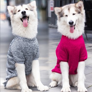 Áo hoodie màu trơn giữ ấm cho thú cưng