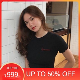 ÁO CROPTOP CUỐN BIÊN GUM