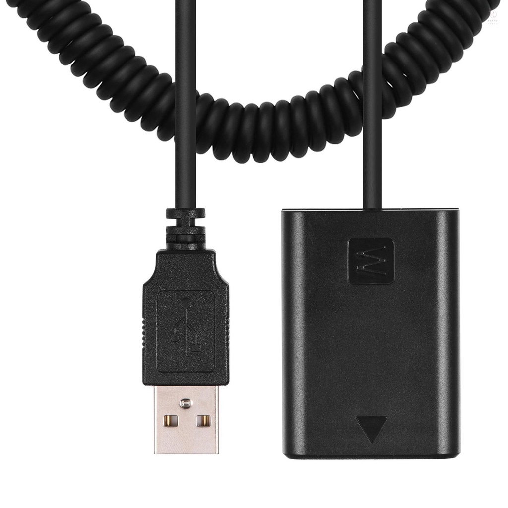 Bộ Chuyển Đổi Pin 5v usb np-fw50 Với Dây Cáp Lò Xo Linh Hoạt Cho sony a7 a7ii a7r a7s a7rii a7sii a6000 a5000 a3000 nex5 nex3 ildc