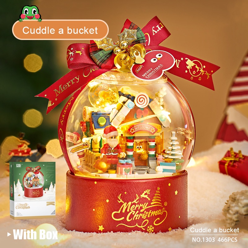 Loz Bộ Đồ Chơi Khối Lắp Ráp Hạt Pha Lê Giáng Sinh Nhỏ Dành Cho Bé Trai Và Bé Gái