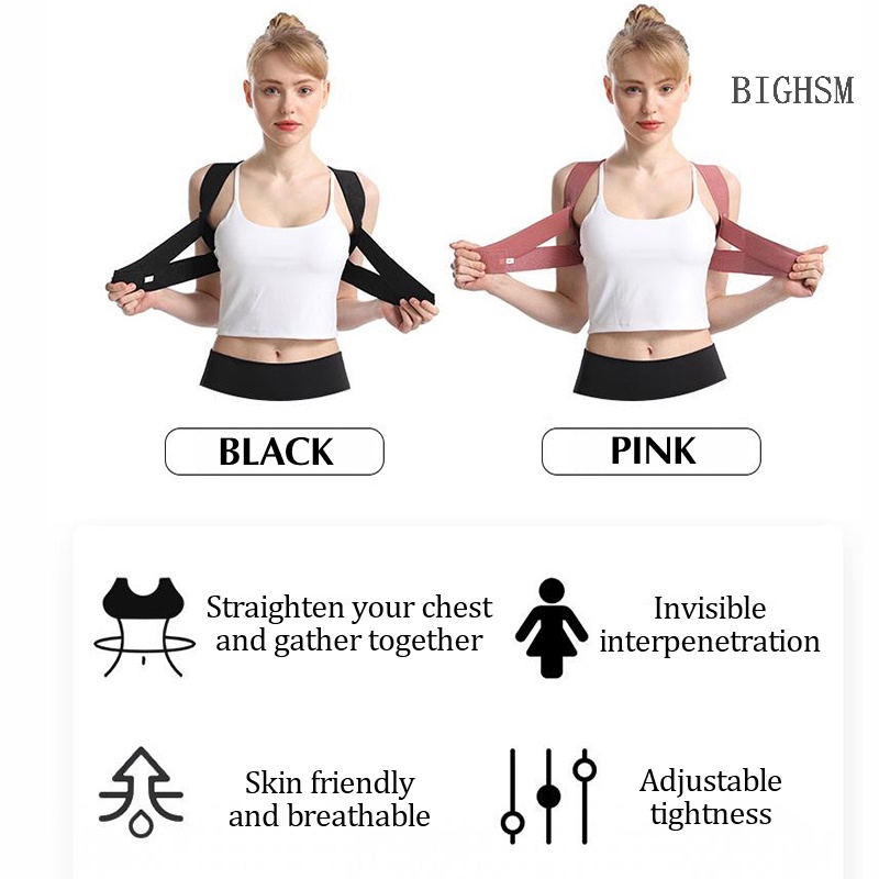 Bighsm Đai Chỉnh Sửa Tư Thế Lưng Vô Hình Dành Cho Nam Và Nữ skk