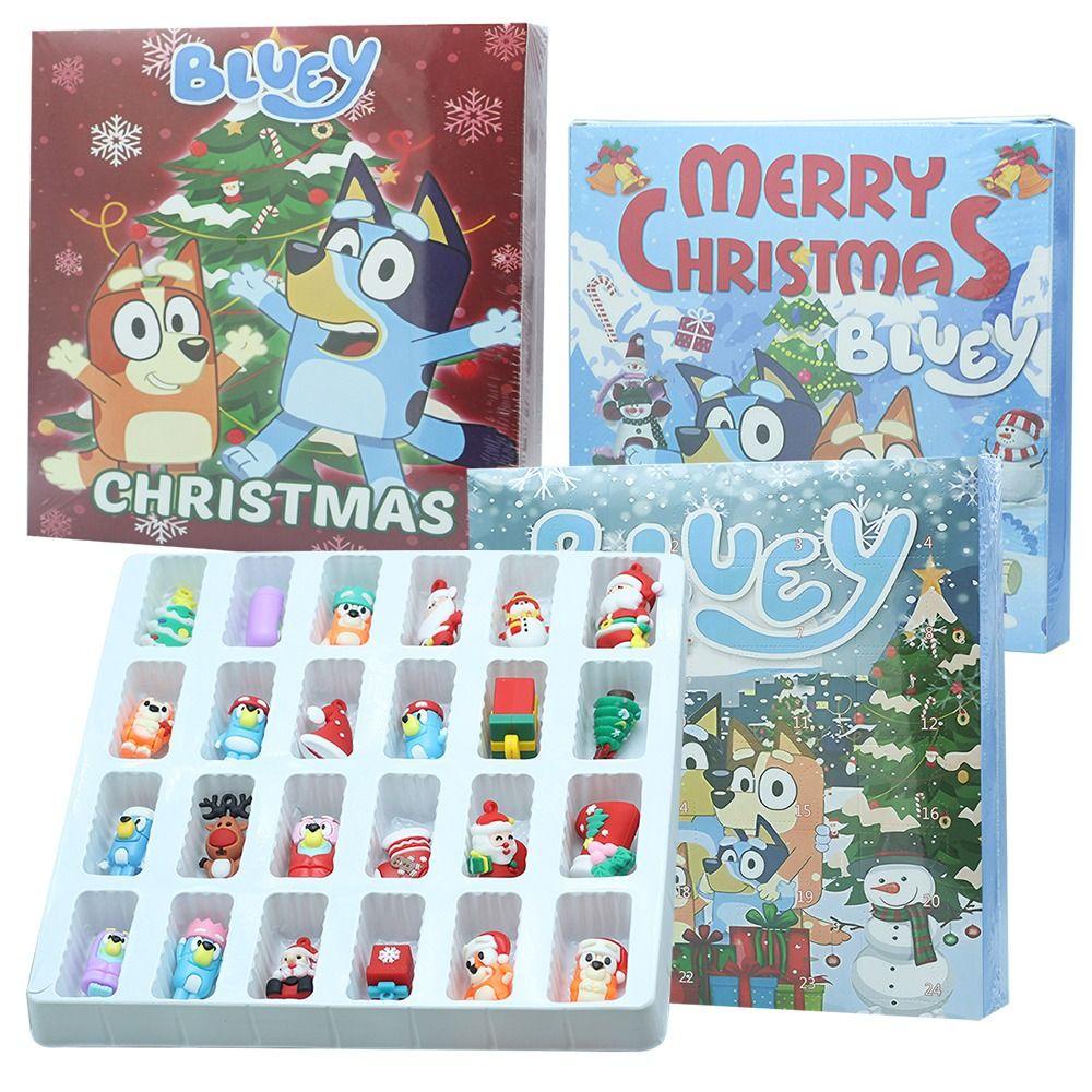 Lịch Giáng Sinh 24 Ngày Đếm Ngược Hình stitch bruy mini Dễ Thương Kèm Hộp Quà Tặng Cho Bé