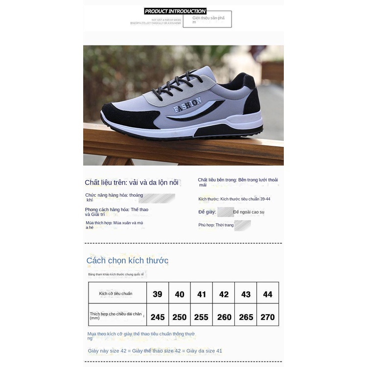 Giày Thể Thao Nam Thoáng Hơi Thời Trang Phong Cách Hàn Quốc