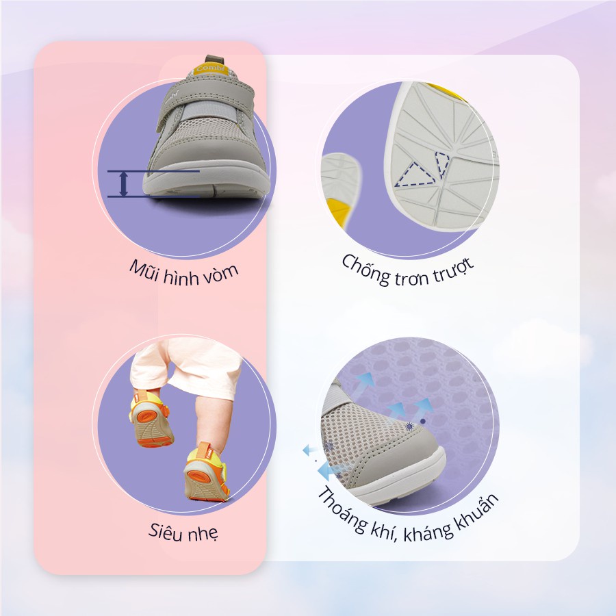 Giầy Combi đế định hình Stability C01 xanh navy