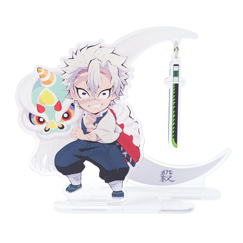 Dn Mô Hình Hoạt Hình anime demon slayer Hai Mặt Bằng acrylic 15cm Để Bàn Trang Trí