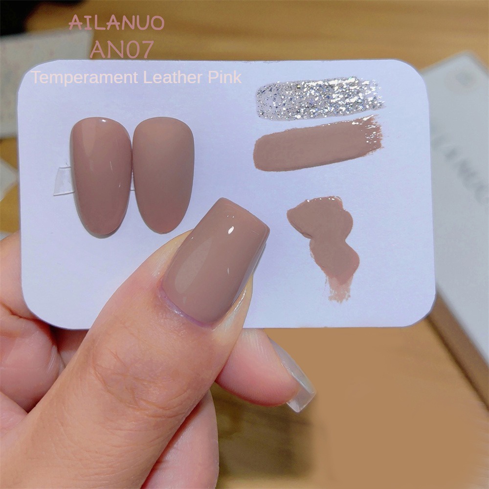 Móng Tay Nghệ Thuật Ailanuo Sơn Móng Tay Gel Mùa Thu Đông Mới Màu Anh Đào Bí Ngô Cam Móng Tay Nghệ Thuật Móng Tay Đặc Biệt Trị Liệu Bằng Ánh Sáng gel 8G Qusl