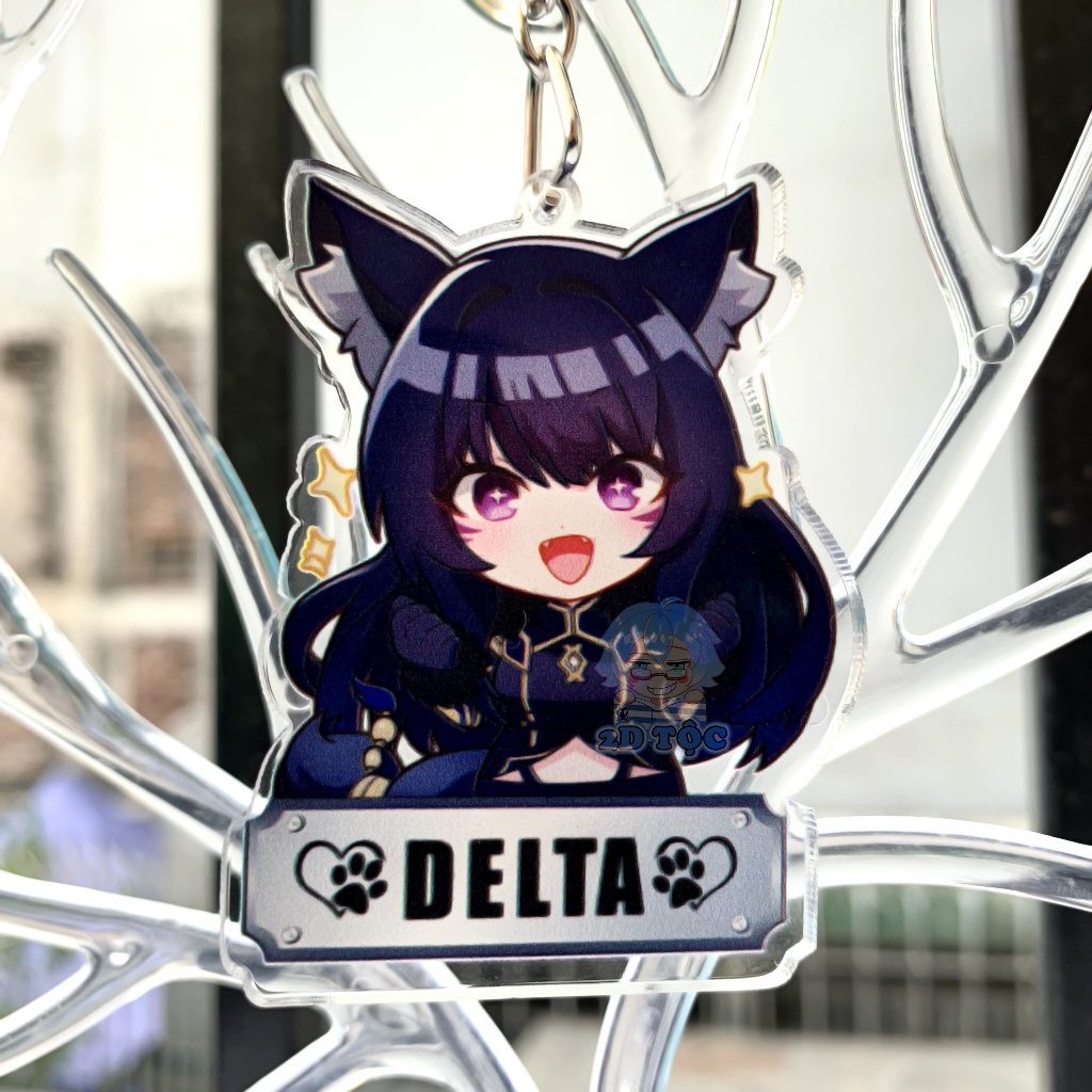 Móc Khóa Mica Trong suốt In 2 Mặt Sắc Nét Anime Manga Light novel Tao muốn trở thành chúa tể bóng tối 1– Phụ Kiện Anime