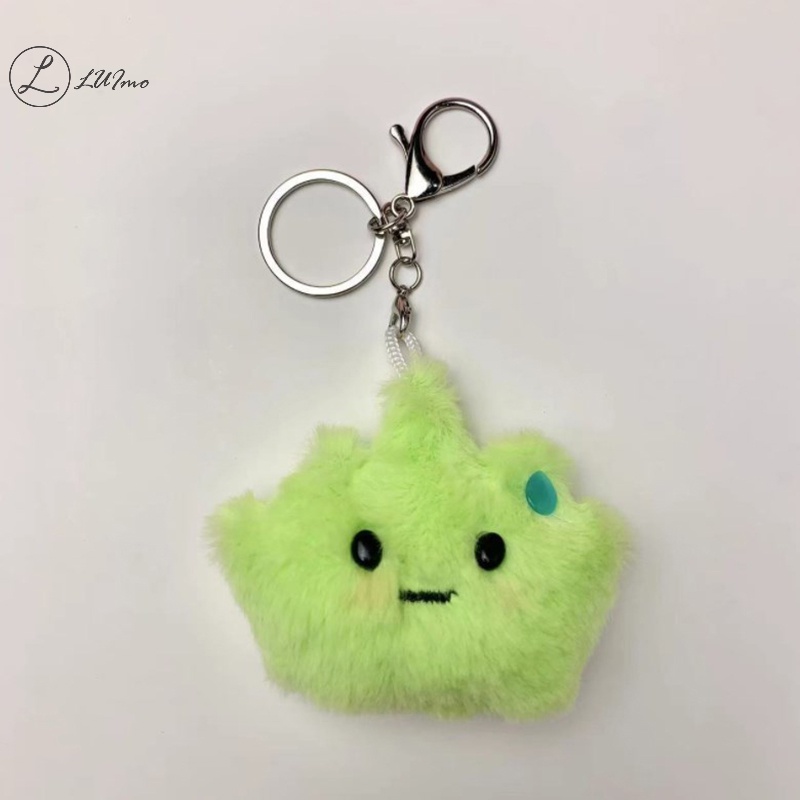 Luimo Móc Khóa Hình Cỏ Xanh Lá Nhồi Bông Dễ Thương Sáng Tạo Cho Cặp Đôi