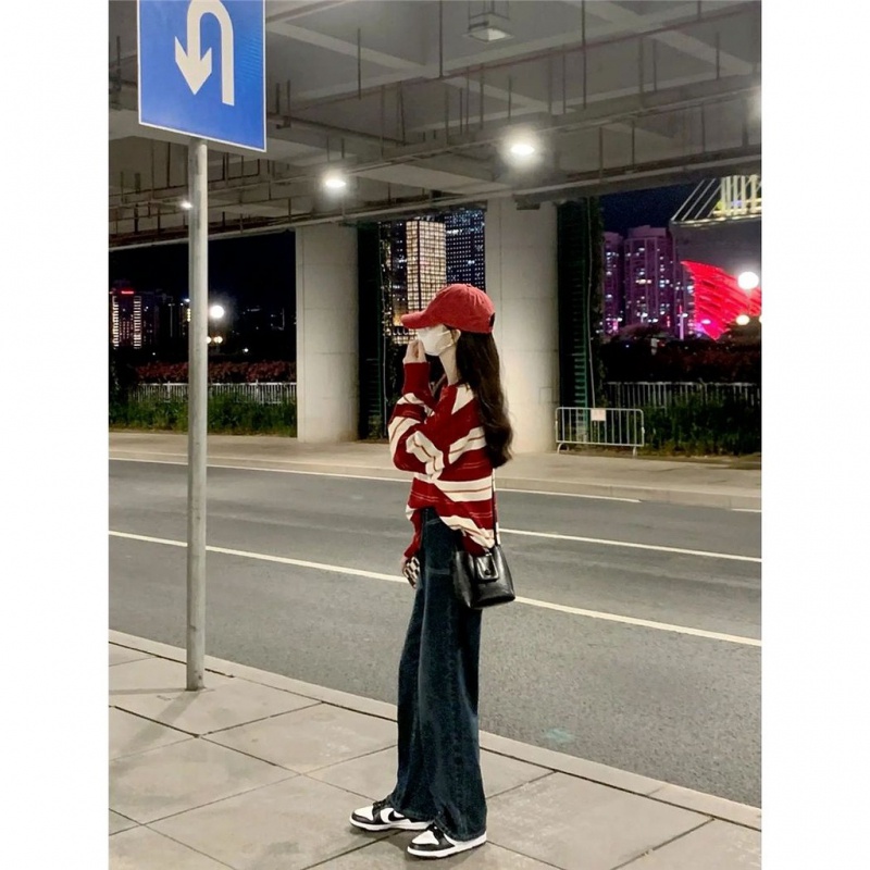 Áo Len ÁO Sweater DáNg RộNg Phong CáCh HàN QuốC ThờI Trang Thu ĐôNg Cho Nữ