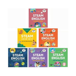 Sách - bộ sách steam english: khoa học, công nghệ, kỹ thuật, nghệ thuật, toán học, vật lý - 1980books