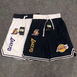 Bóng Rổ Nam Dri-fit Quần Short Lakers Giữa Eo Tập Gym Thể Dục Thể Thao Ngoài Trời Chạy Bộ Nhanh Khô Thoáng Khí