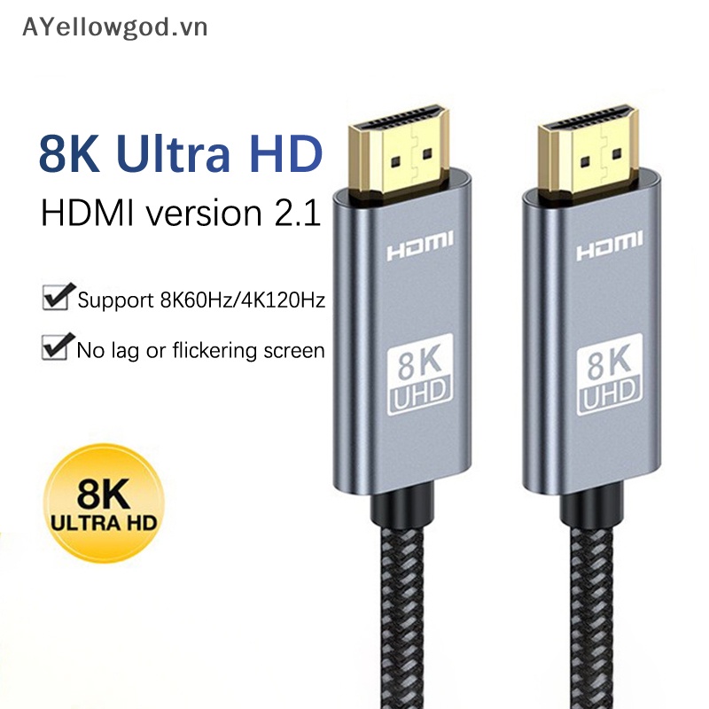 XIAOMI Cáp hdmi 8k Cho Máy Chiếu ps5 tv 2.1 uhd 8k @ 60hz 4k @ 120hz 48gbps earc dolby vision 5m vn