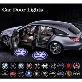 Set 2 đèn led chiếu logo gắn cửa xe ô tô