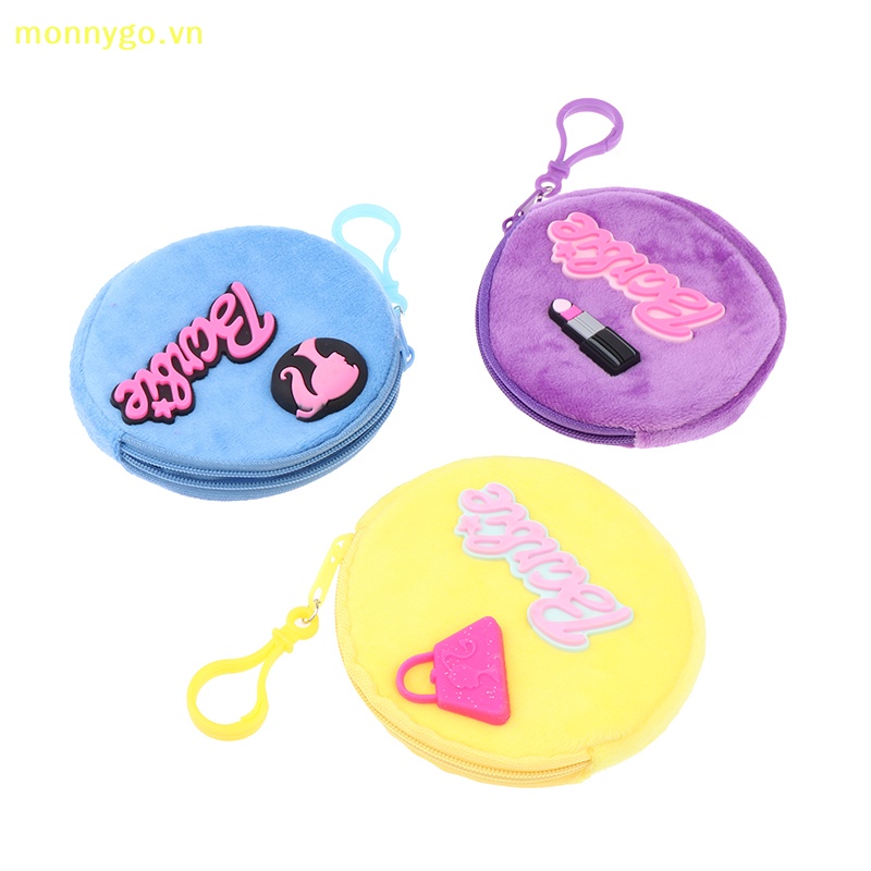 Monnygo Ví Bông Đựng Tiền Xu In Chữ barbie mini Dễ Thương Cho Nữ vn