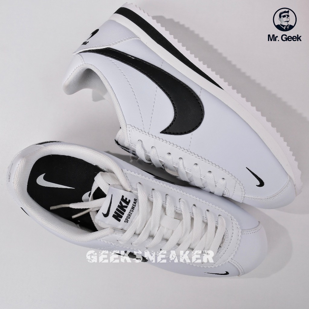 Giày Sneaker cổ thấp Nk Cortez Black White -904764-102