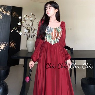 Chic Chic váy nữ Đầm Body Cho thời váy Hàn Phong Thể thao Casual thời trang WLQ23A0DDE 47Z231122