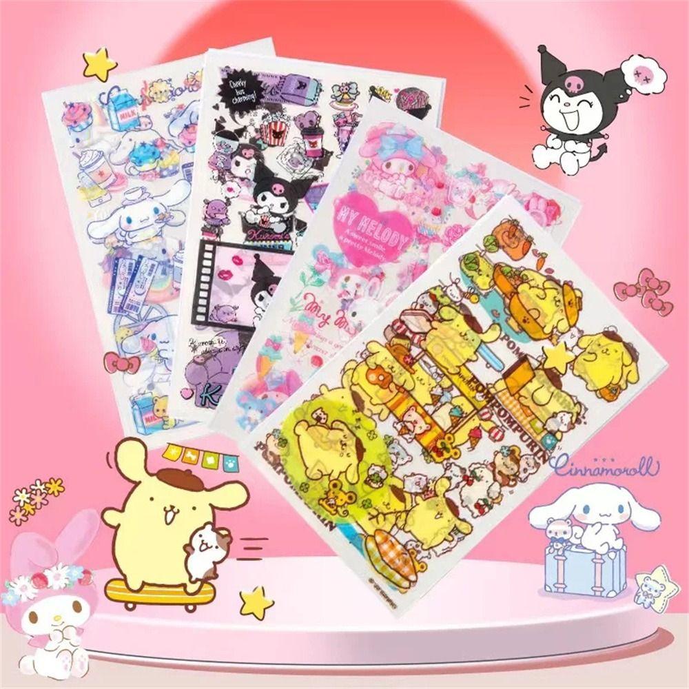 Mmluck melody Nhãn Dán Hoạt Hình Kuromi Đáng Yêu Trang Trí Sổ Tay diy