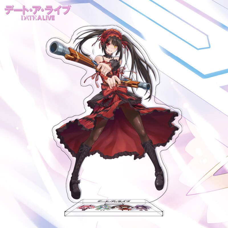 Mô hình Standee Anime Date A Live Yatogami Tohka Tobiichi Origami Tokisaki Kurumi để bàn tượng acrylic trong suốt