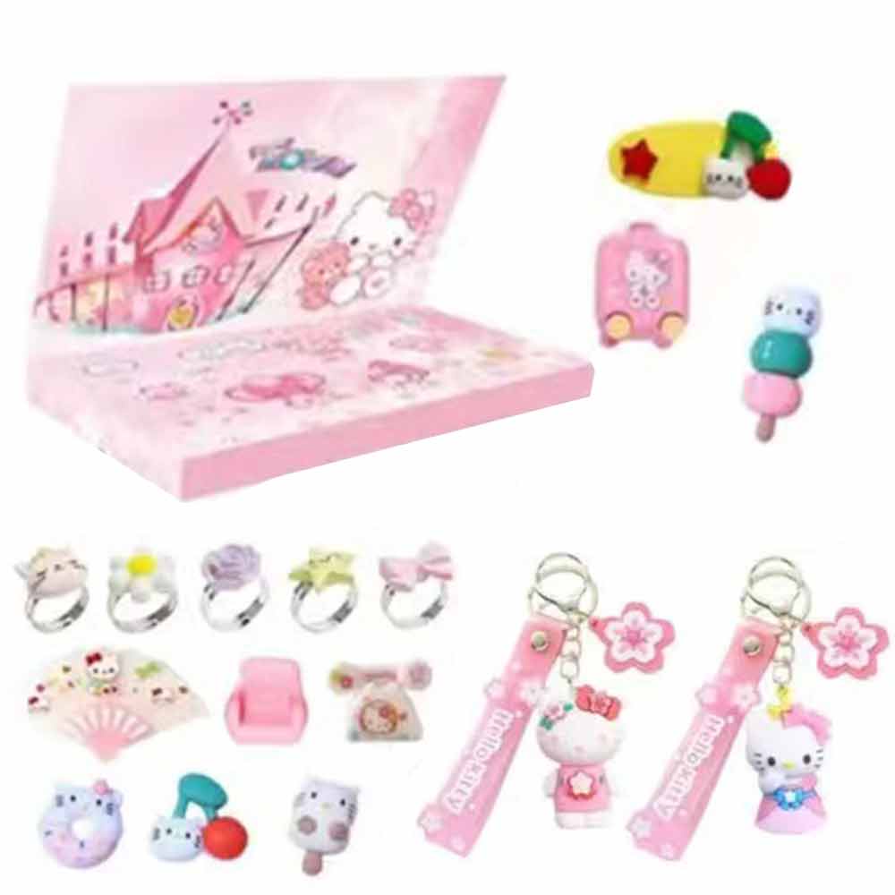 24Days Christmas Hello Kitty Figure Countdown Advent Calendar 2024 Surprise Gift