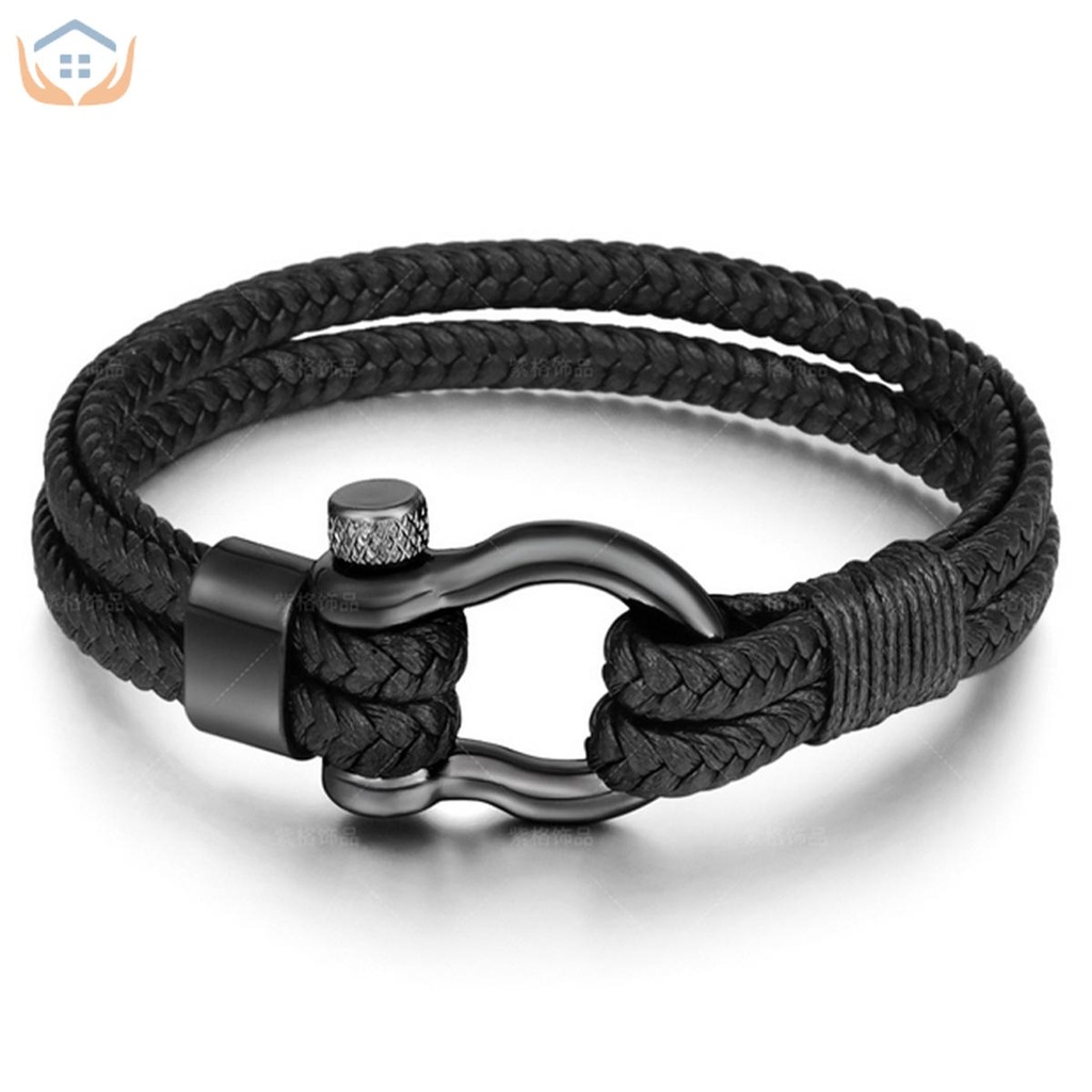 Vòng Tay Bện Dây Thừng Chống Thấm Nước Với Khóa Inox Mã Số1843