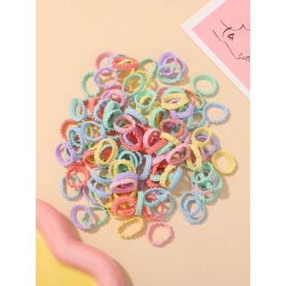 Set 40 dây thun cột tóc co giãn nhiều màu sắc dành cho bé gái